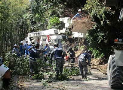 大規模自然災害発生時の災害派遣要請
